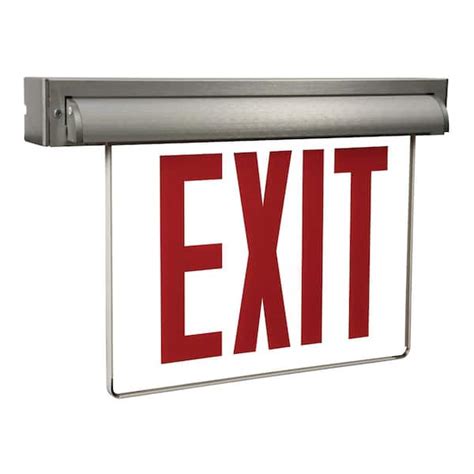 self powered exit sign installation